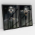 Quadro Decorativo Moderno Black Faces With Gold Kit com 2 Quadros - Bimper - Quadros Decorativos