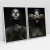 Quadro Decorativo Moderno Black Faces With Gold Kit com 2 Quadros