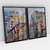 Quadro Decorativo Mondri 1 e 3 - Rafael Spif - Kit com 2 Quadros - comprar online