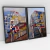 Quadro Decorativo Mondri 1 e 3 - Rafael Spif - Kit com 2 Quadros - comprar online