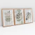 Imagem do Quadro Decorativo Nórdico Verde Botânico Kit com 3 Quadros