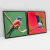 Quadro Decorativo Pequenos Pássaros Kit com 2 Quadros - comprar online