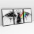 Quadro Decorativo Pink Floyd Dark Side Eagle Banda Rock Kit com 3 Quadros - loja online