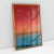 Quadro Decorativo Praia Mar Paisagem Azul e Vermelho - loja online