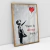 Quadro Decorativo Releitura Banksy Garota com Balão Girl With Balloon - loja online