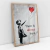 Quadro Decorativo Releitura Banksy Garota com Balão Girl With Balloon - comprar online