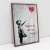 Quadro Decorativo Releitura Banksy Garota com Balão Girl With Balloon na internet