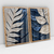 Quadro Decorativo Royal Blue Leaves Efeito 3D Kit com 2 Quadros - comprar online