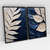 Quadro Decorativo Royal Blue Leaves Efeito 3D Kit com 2 Quadros na internet