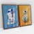 Quadro Decorativo Star Wars Droids - Kit com 2 Quadros