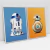 Quadro Decorativo Star Wars Droids - Kit com 2 Quadros - Bimper - Quadros Decorativos