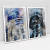 Quadro Decorativo Star Wars R2D2 e Darth Vader Kit com 2 Quadros - Bimper - Quadros Decorativos