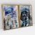 Quadro Decorativo Star Wars R2D2 e Darth Vader Kit com 2 Quadros - loja online
