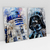 Quadro Decorativo Star Wars R2D2 e Darth Vader Kit com 2 Quadros