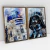 Quadro Decorativo Star Wars R2D2 e Darth Vader Kit com 2 Quadros - loja online