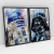 Quadro Decorativo Star Wars R2D2 e Darth Vader Kit com 2 Quadros - comprar online