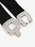 Cinto Elástico Fivela Com Strass