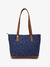 Bolsa Sacola Jeans Detalhes Em Matelassê