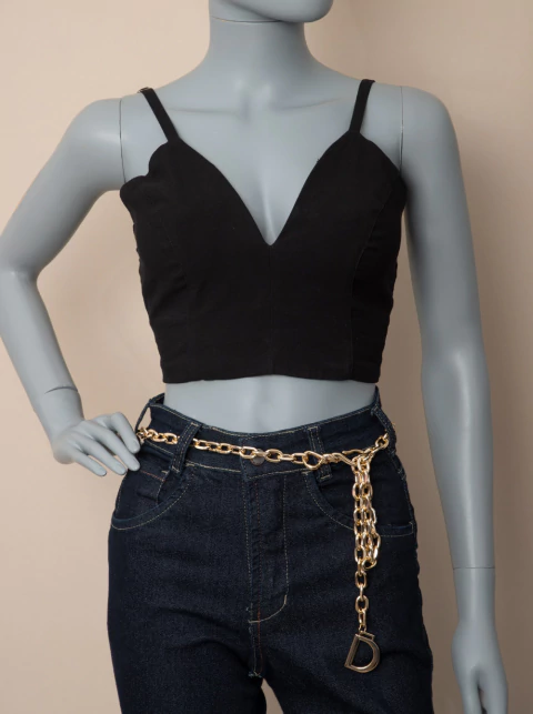 Cinto Corrente Inspiração Dior Plus Size