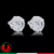 Par de Brinco Zirconia Diamante 12mm Prata 950 maciça importada