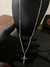 corrente 3x1 3mm de 70cm + Inri m prata 925 italiana - comprar online