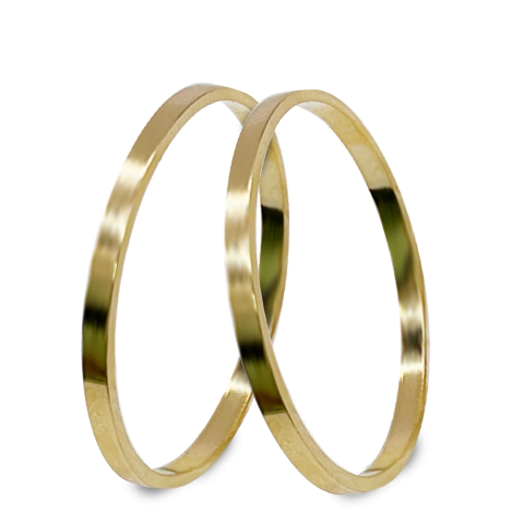 Par Aliança de Ouro - 1,3mm - A111