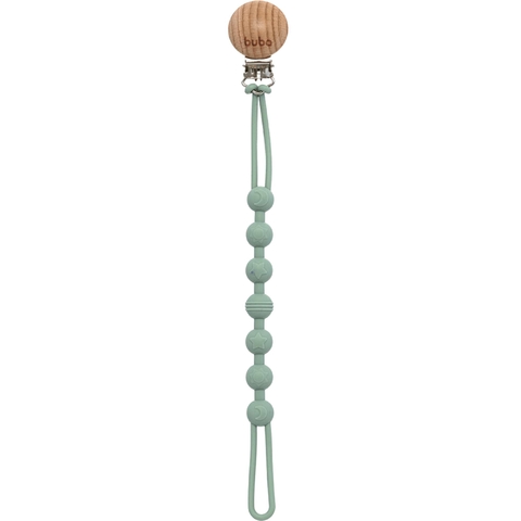 Prendedor de Chupeta em Silicone Verde Buba