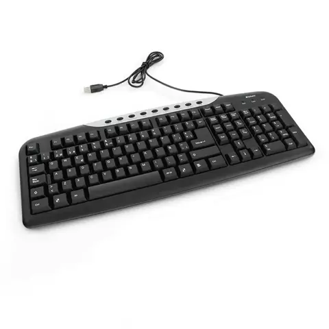 Teclado Bravo Multimedia USB Negro Verbatim 98109 - comprar en línea