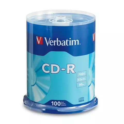 Campana de 100 piezas CD-R 52X 700MB Data Life Verbatim 94554 - comprar en línea
