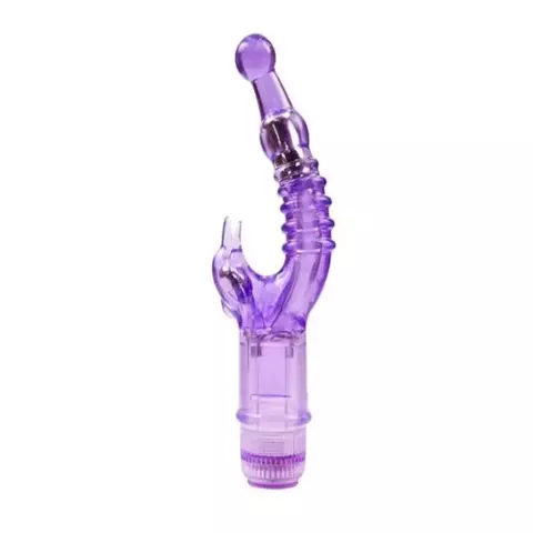 Vibrador Cristal Naugthy Dolphing Purple Clitoris Aphrodisia - comprar en línea