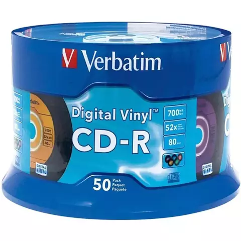Campana 50 CD-R Diseño Vinyl Digital Verbatim 94587 - comprar en línea