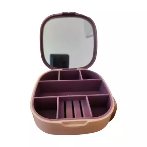 Alajero/joyero Pequeño Con Espejo Rosa - comprar en línea