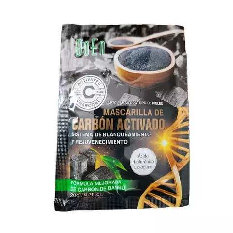 Paquete de 10 Piezas Mascarilla Facial Peel Off Carbon Activado con Acido Hialuronico y Colageno - comprar en línea