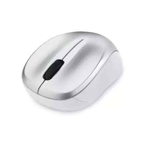 Mouse Silencioso Inalámbrico Blue LED Plateado Verbatim 99777 - comprar en línea
