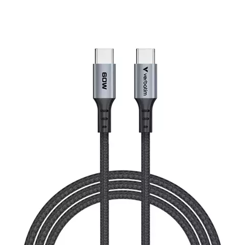 Cable USB-C a USB-C Para Sincronización y Carga 60W 120cm Negro Verbatim - comprar en línea