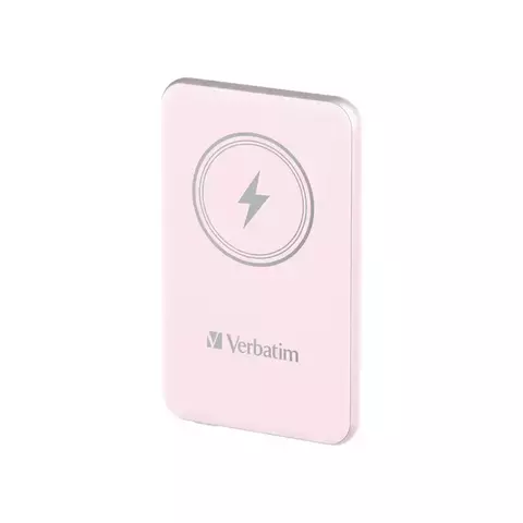 PowerBank 5000 mAh Carga Inalambrica Magnetica Charge 'N' Go Verbatim Rosa 32243 - comprar en línea