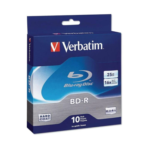 Paquete de 10 Blu-ray BD-R Doble Capa DL 6X 50GB Verbatim 97335 - comprar en línea