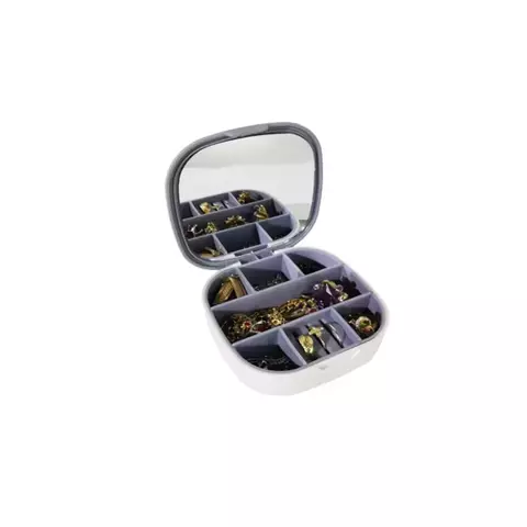 Alajero/Joyero Pequeño Con Espejo Blanco - comprar en línea