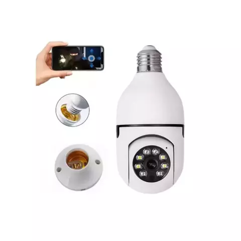 Camara Tipo Foco Wifi 1080p Video 360 - comprar en línea