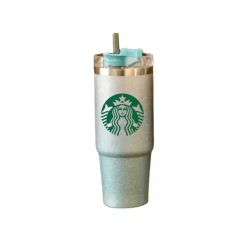 Vaso Thermo Stilo Starbuck Con Brillo Verde - comprar en línea