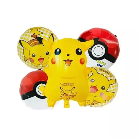 Set de globos Metalicos Pokemon Pikachu - comprar en línea