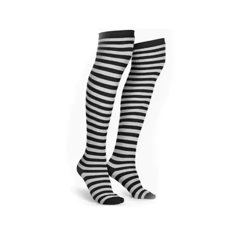 Medias Rayadas Blanco y Negro - comprar en línea