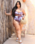 Triquíni Plus Size Sunset - Top + Hot Pant + Vestido - Jaks Lingerie e Beachwear