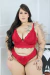 Conjunto Lingerie Luxo Power Vermelho - Jaks Lingerie e Beachwear