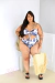 Triquíni Plus Size Euforia - Top + Hot Pant + Vestido - Jaks Lingerie e Beachwear