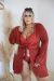 ROBE DA LARI | VERMELHO EM LIGANETE PLUS SIZE
