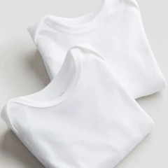 SET DE 2 BODIES BLANCOS H&M - comprar online