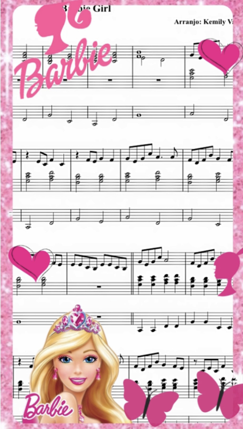 Partitura: Barbie Girl - Arquivo PDF