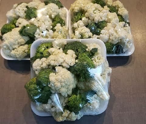 Mix de Brócolis e Couve Flor Picado - 400g