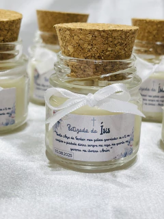 Mini vela aromática tampa metálica - Lembrança para Batizado? 10 unidades na internet